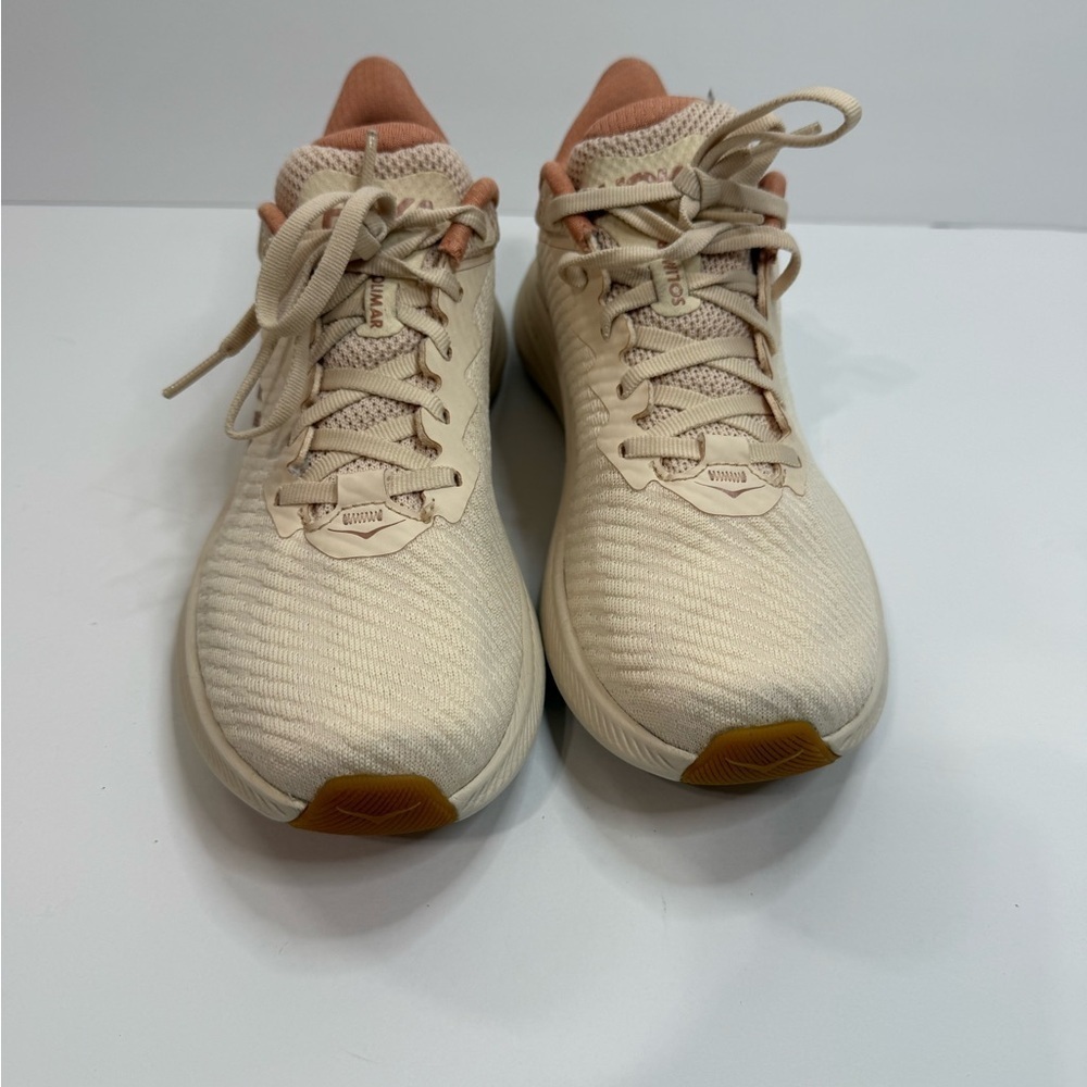 Hoka Solimar Women's Beige and Peach Athletic Shoes - Picture 2 of 10